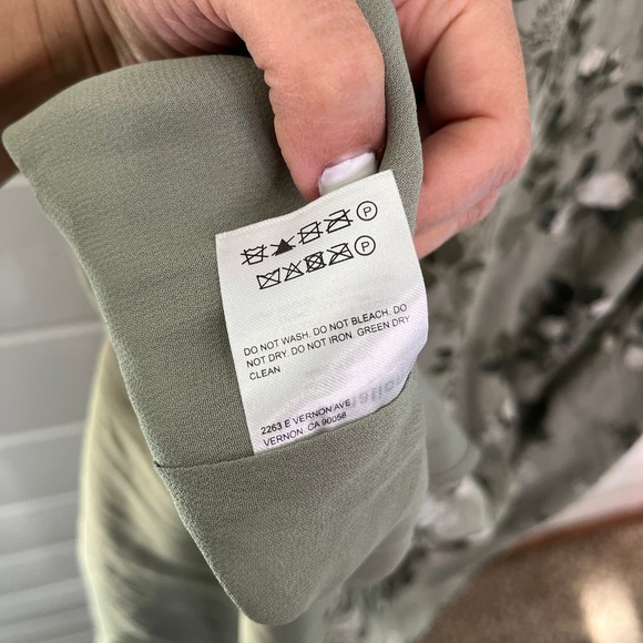 Reformation Floral Maxi Dress Stars in Verde Square Neck Green Womens 4 NEW - Picture 12 of 16